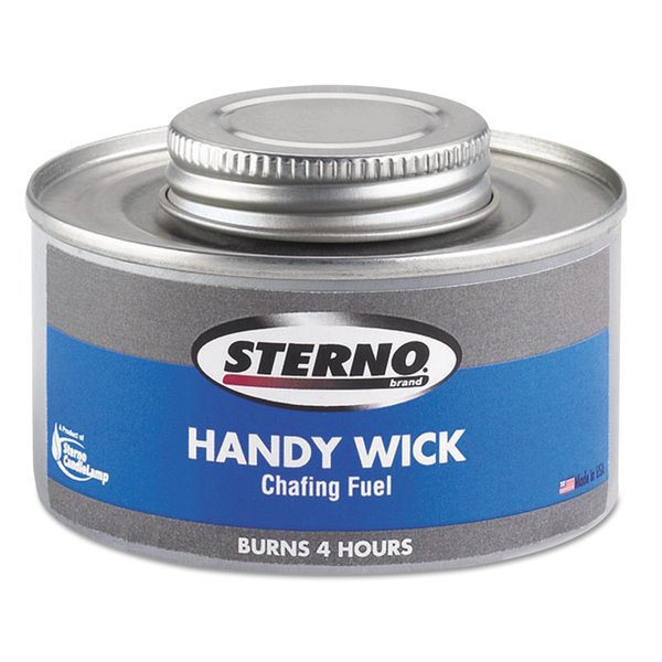 Sterno Handy Wick Chafing Fuel, Can, Methanol, Four-Hour Burn, PK24 10364